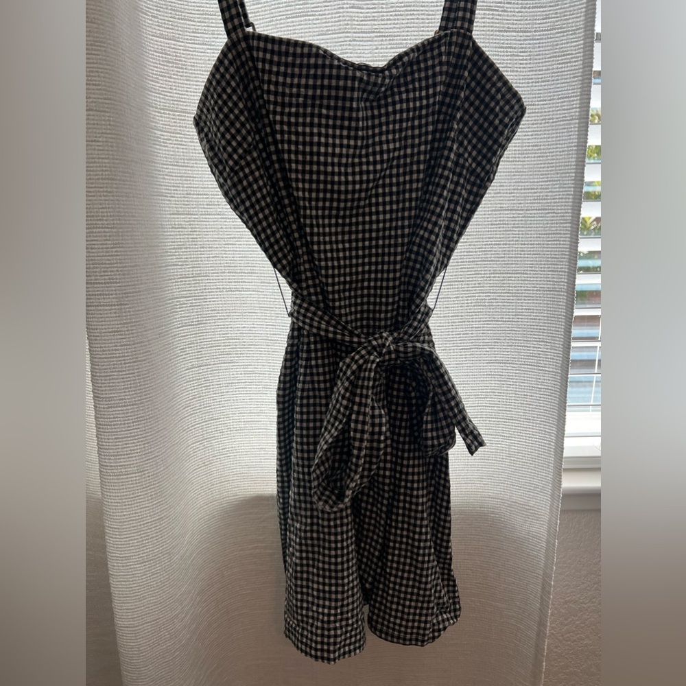 Gingham print dress